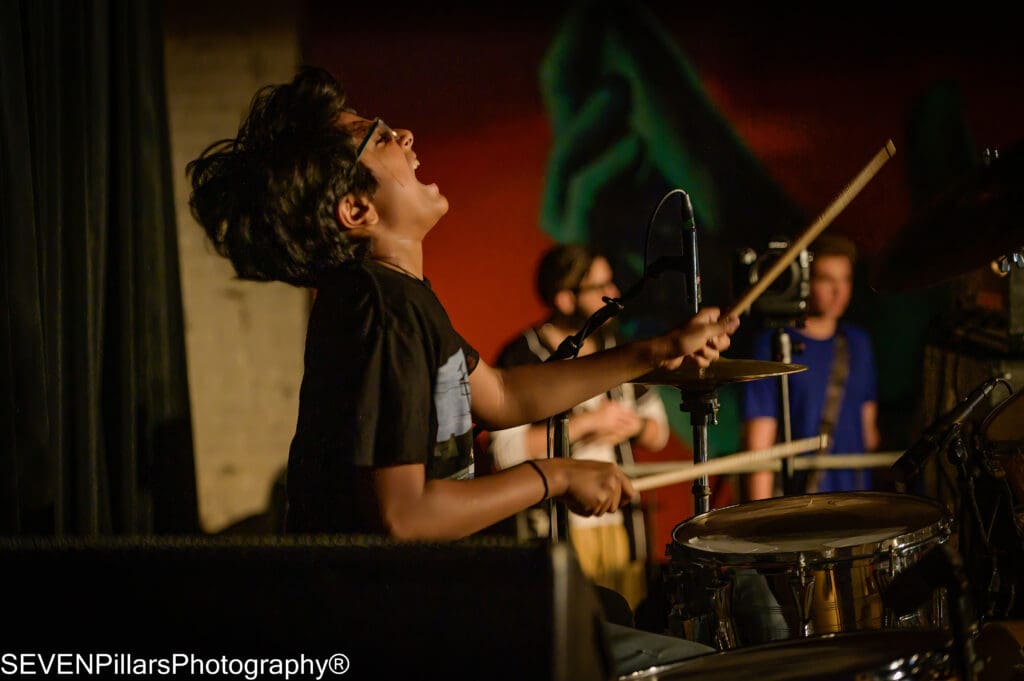 a young boy drummer