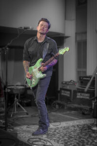 Eric Tessmer green guitar (1 of 1)